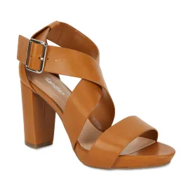 Congo Heel in Cognac Leather