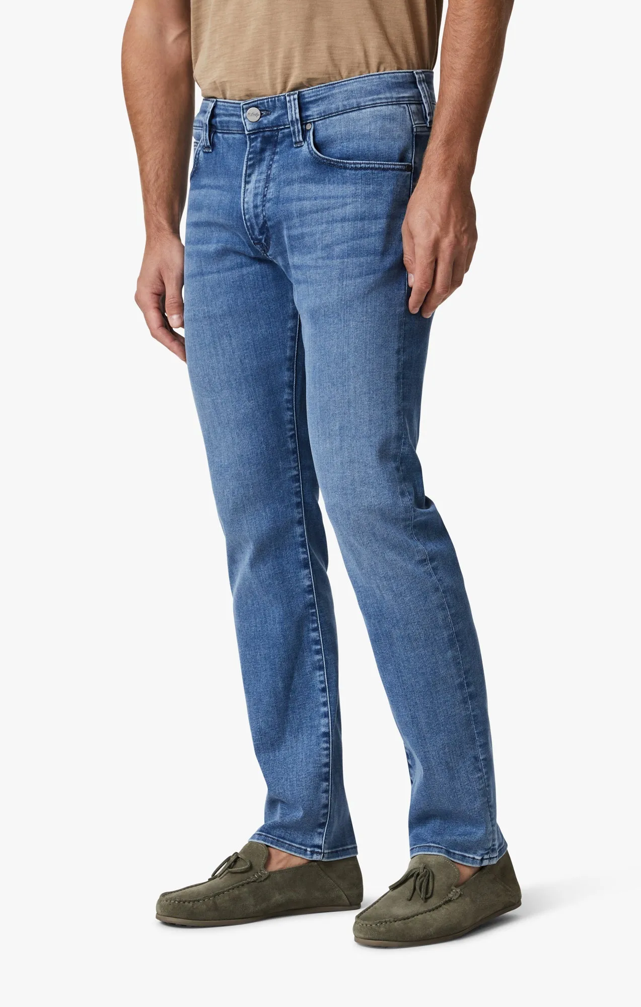 Cool Tapered Leg Jeans In Light Tonal Urban