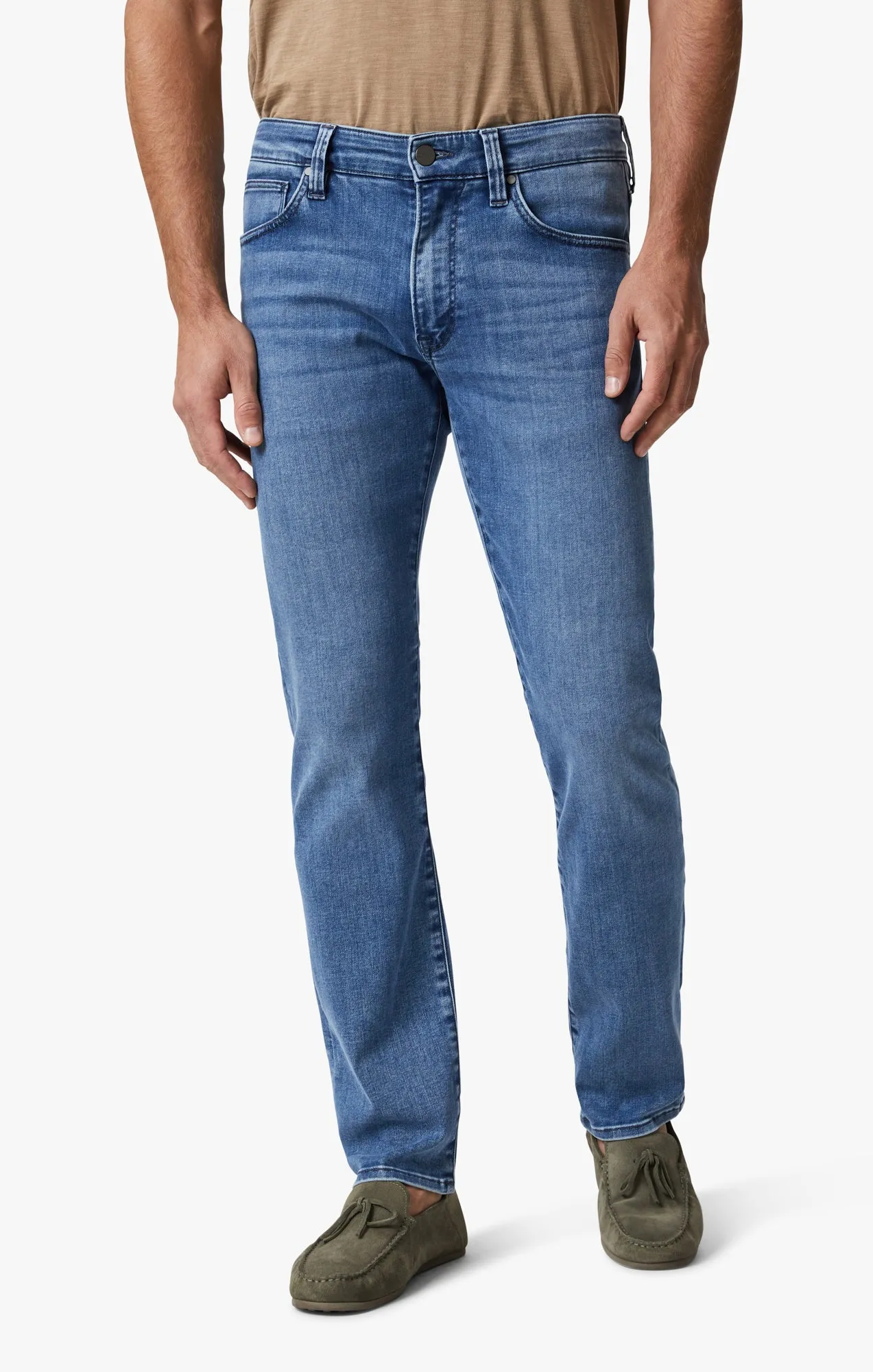 Cool Tapered Leg Jeans In Light Tonal Urban