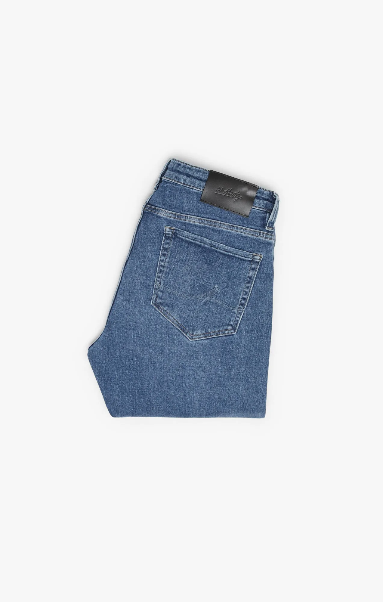 Cool Tapered Leg Jeans In Mid Blue Selvedge