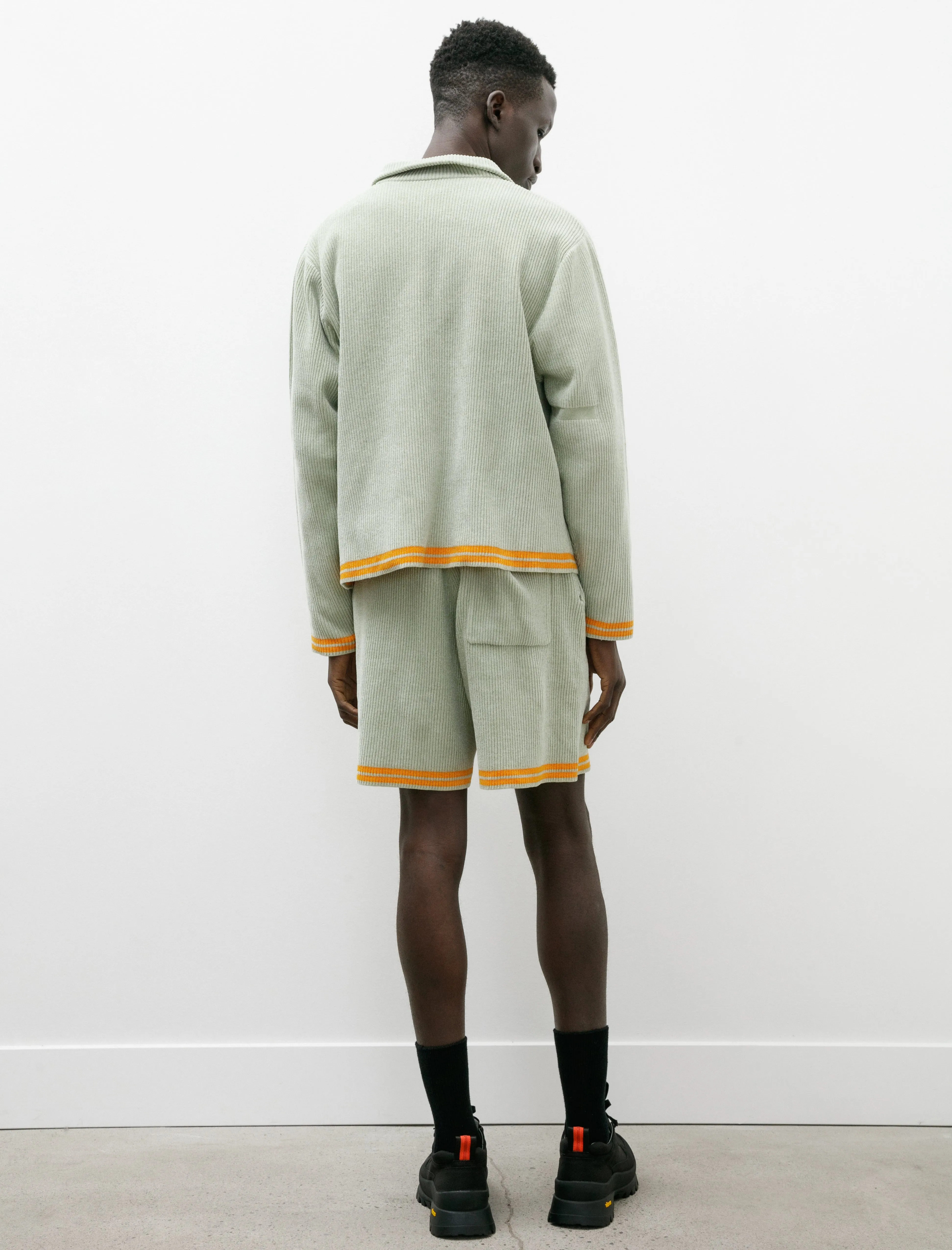 Cordy Knit Shorts Mint Green