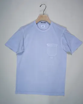 C.P. Company Jersey Pocket Resist Dyed T-Shirt / Cosmic Sky