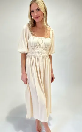 Crinkle Midi Dress