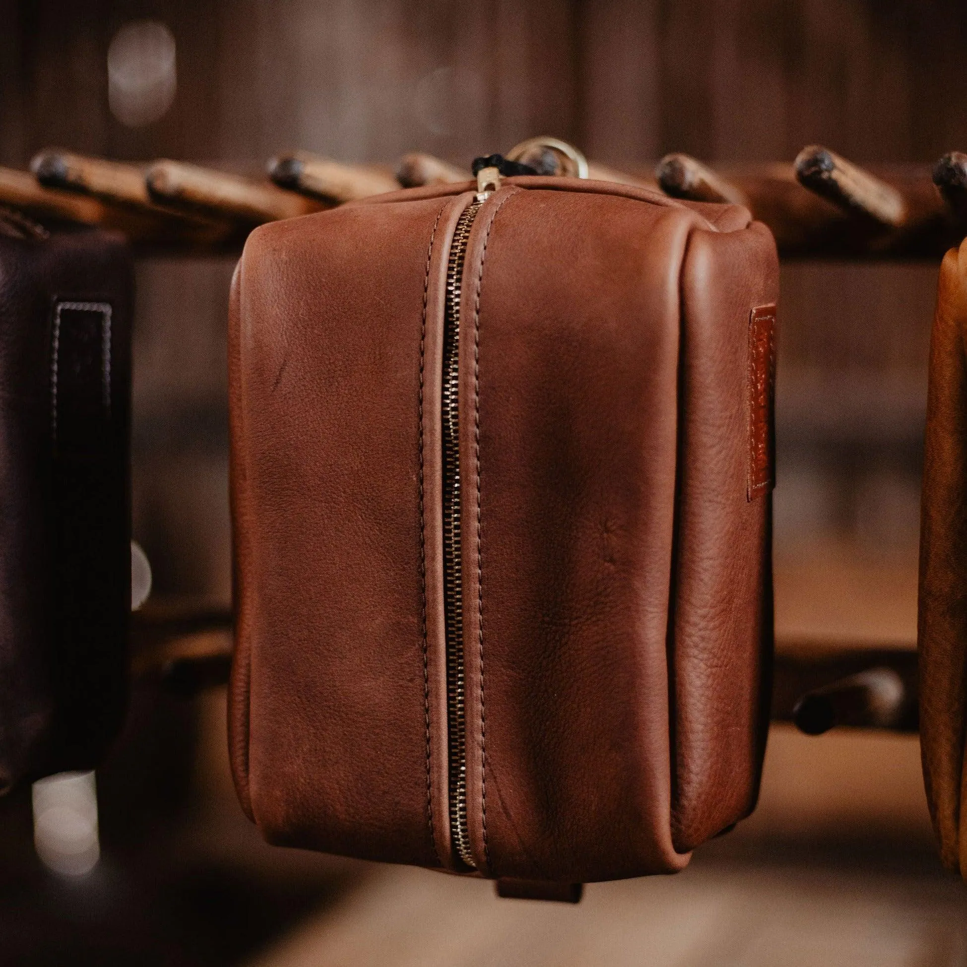 Custom Leather Dopp Kit