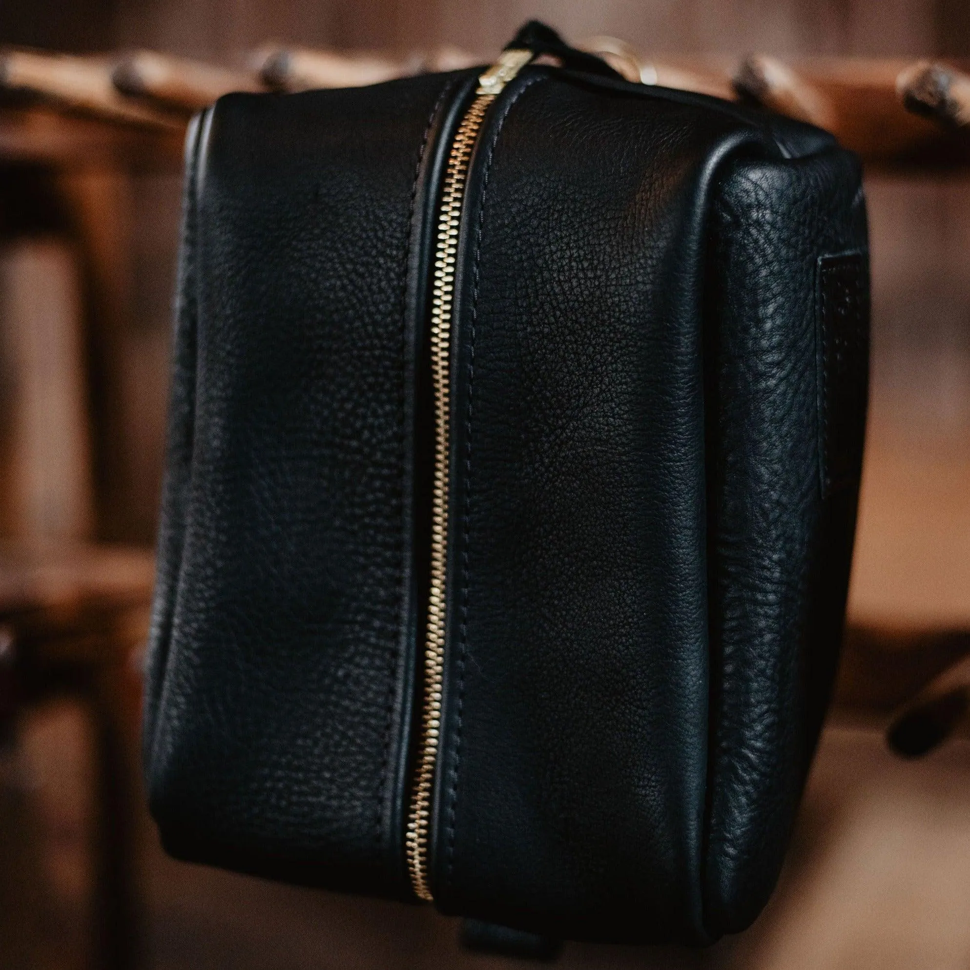 Custom Leather Dopp Kit