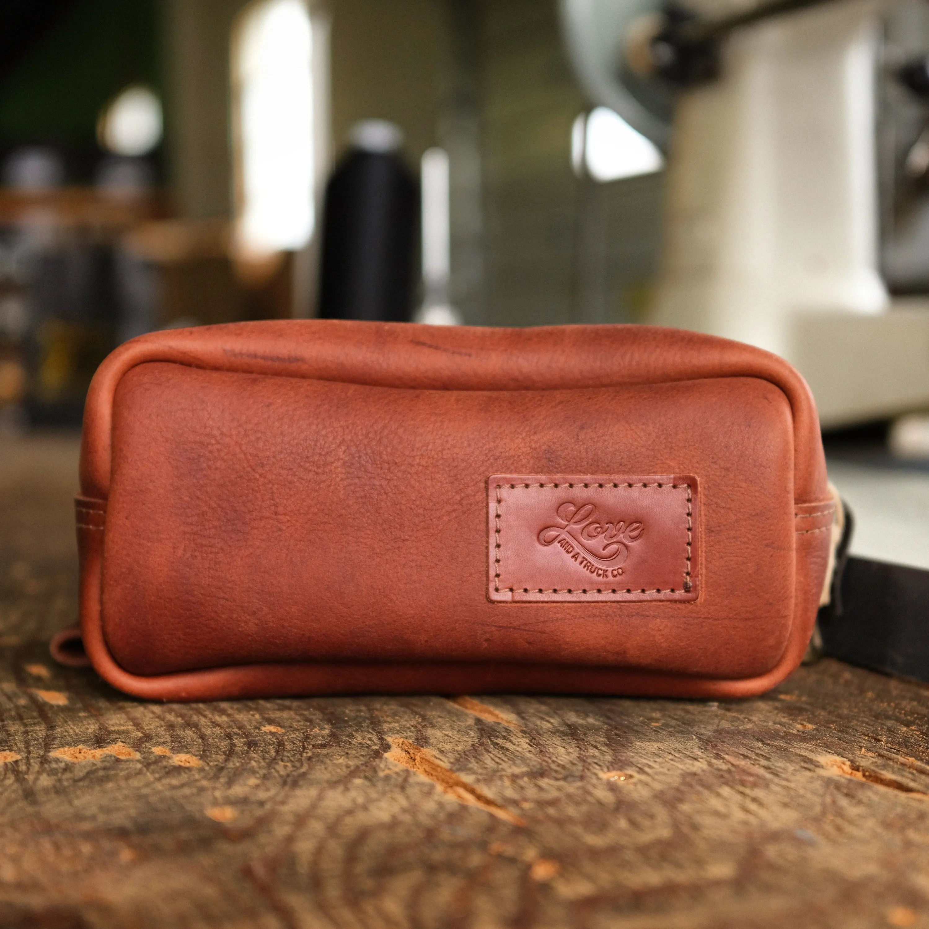 Custom Leather Dopp Kit