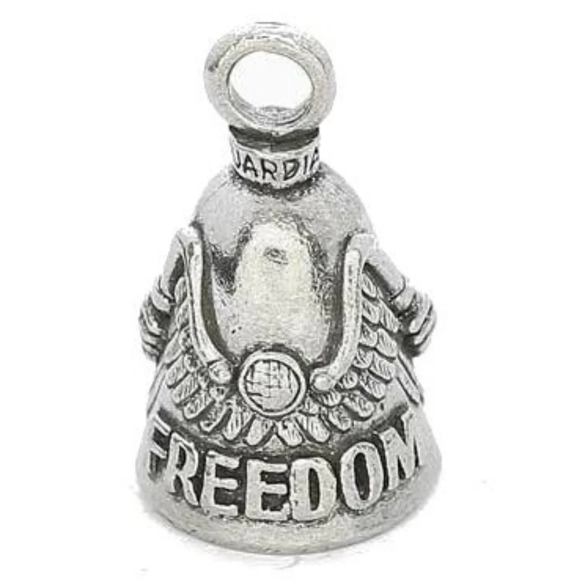 Daniel Smart Guardian Bell® Freedom Rider, Pewter, 1.5 x 1 in