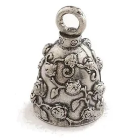 Daniel Smart Guardian Bell® Rose, Pewter, 1.5 x 1 in