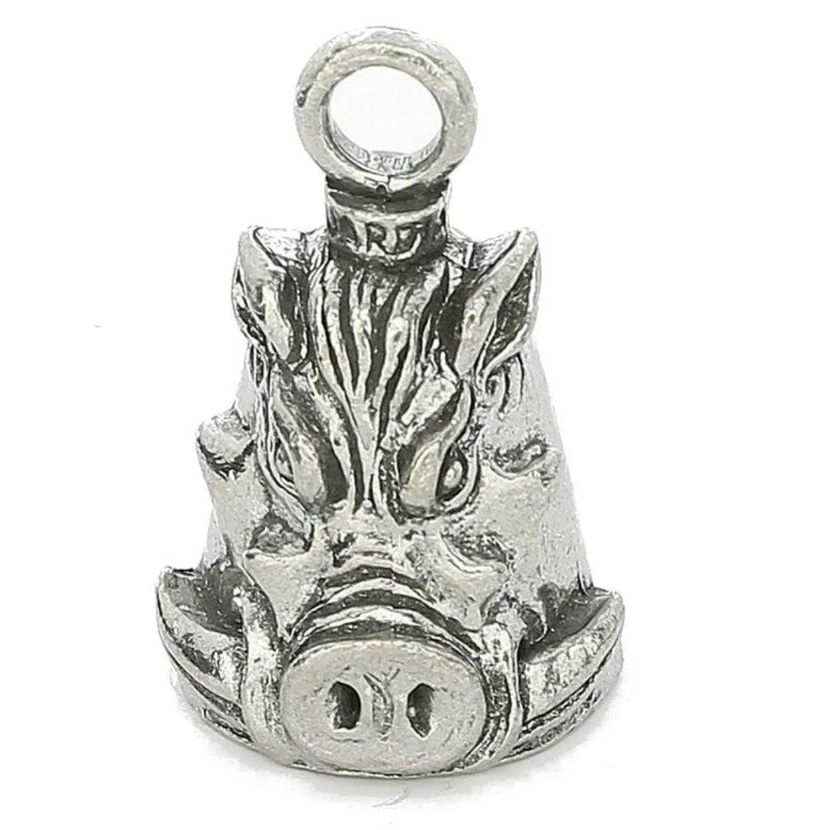 Daniel Smart Guardian Bell® Wild Boar, Pewter, 1.5 x 1 in