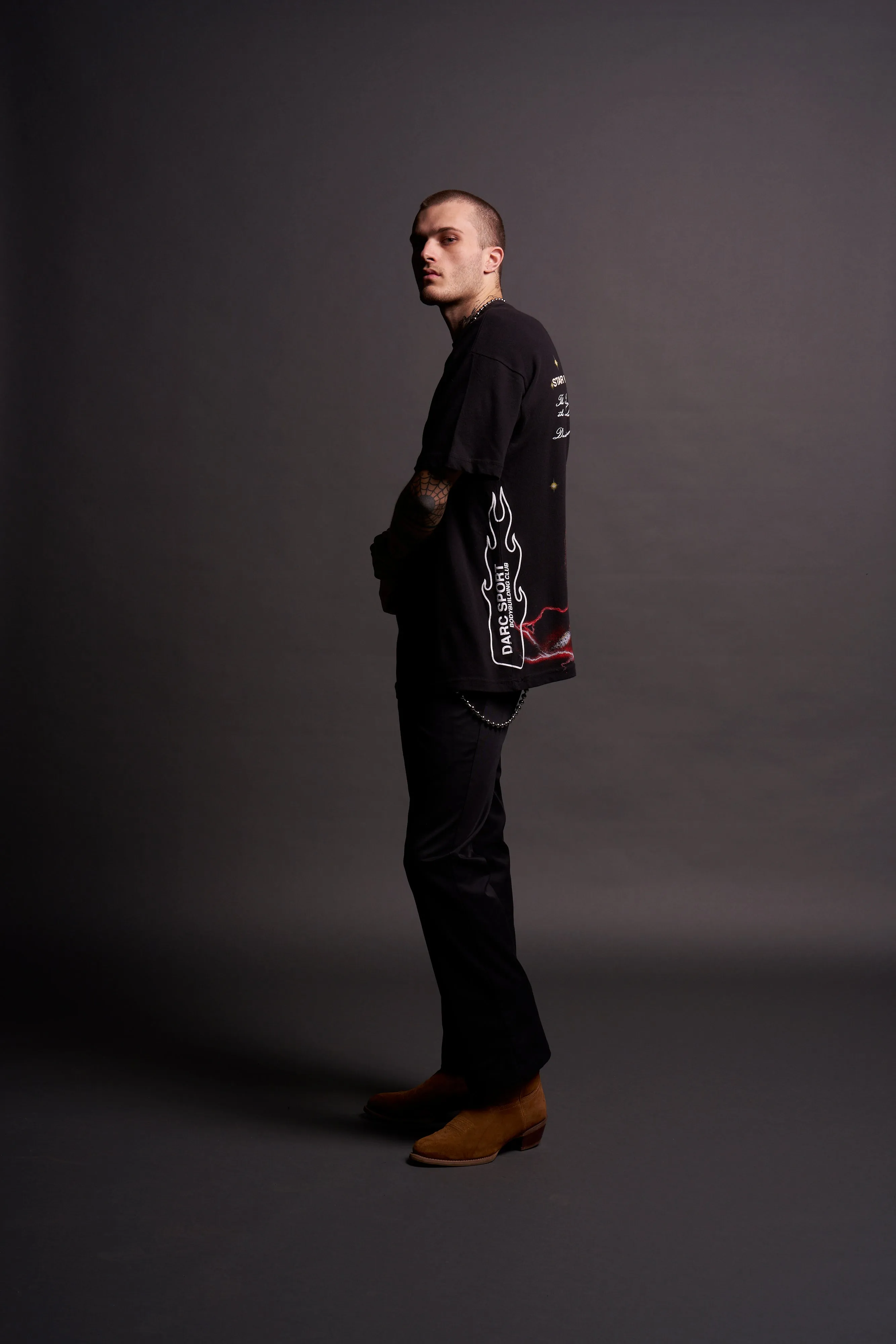 Darth Maul "Side By Side" Oversized Tee in Black