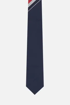 diagonal stripe silk tie