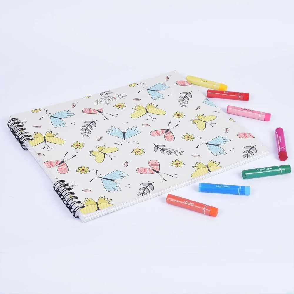 Doodle Book With Personalized Crayons - Butterfly