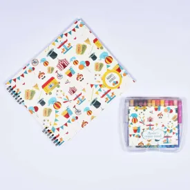 Doodle Book With Personalized Crayons - Circus