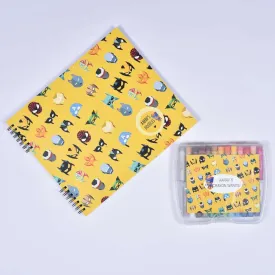 Doodle Book With Personalized Crayons - Mask Super Heroes