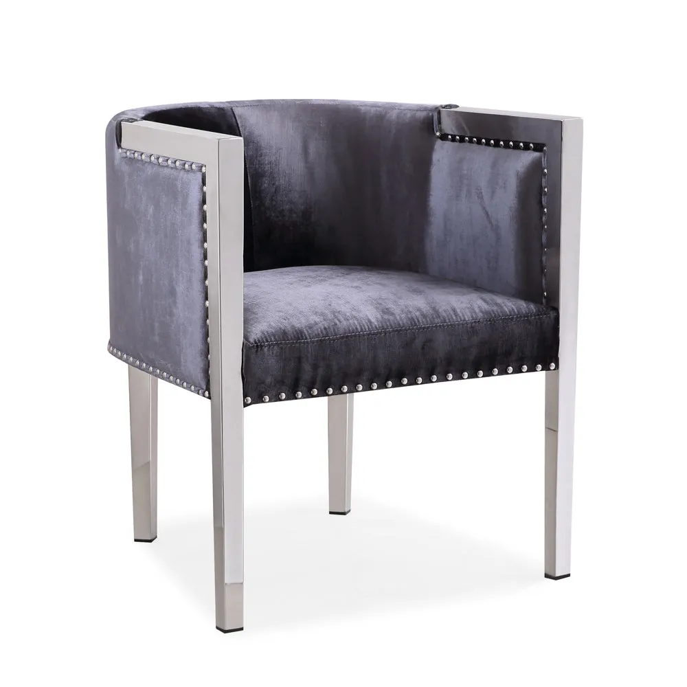 Elvis Velvet Accent Chair