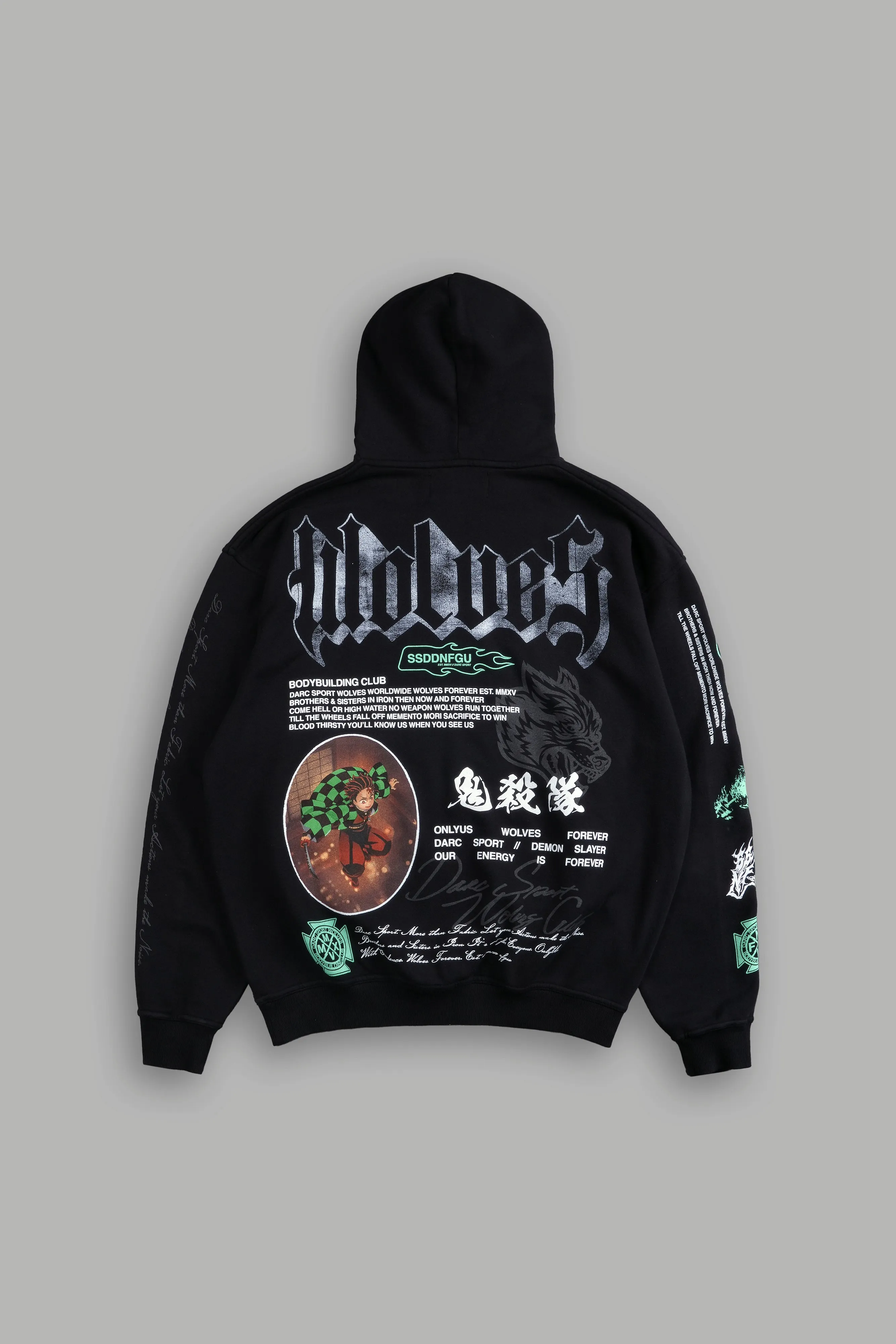 Falling "Pierce" Hoodie in Black