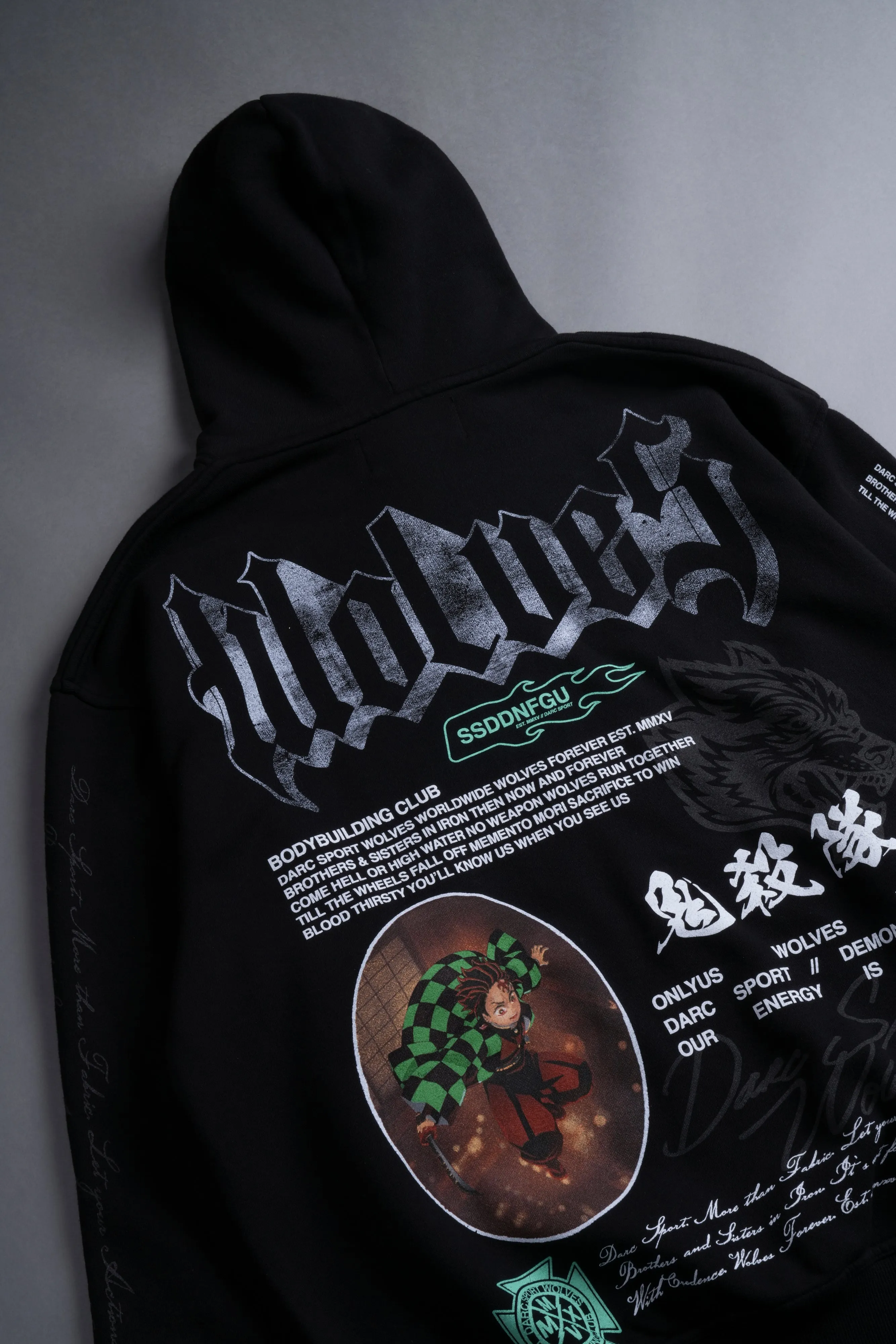 Falling "Pierce" Hoodie in Black