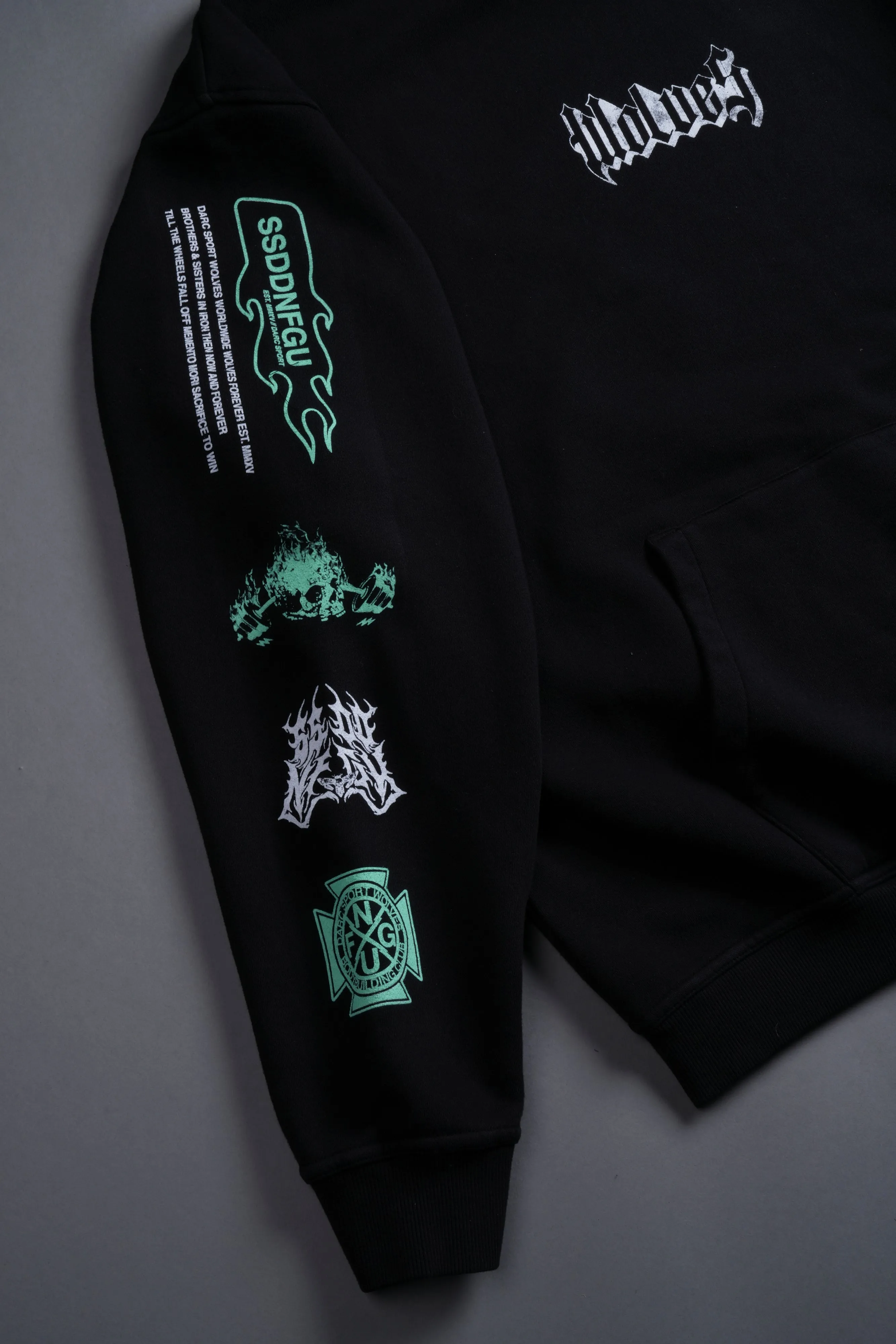 Falling "Pierce" Hoodie in Black
