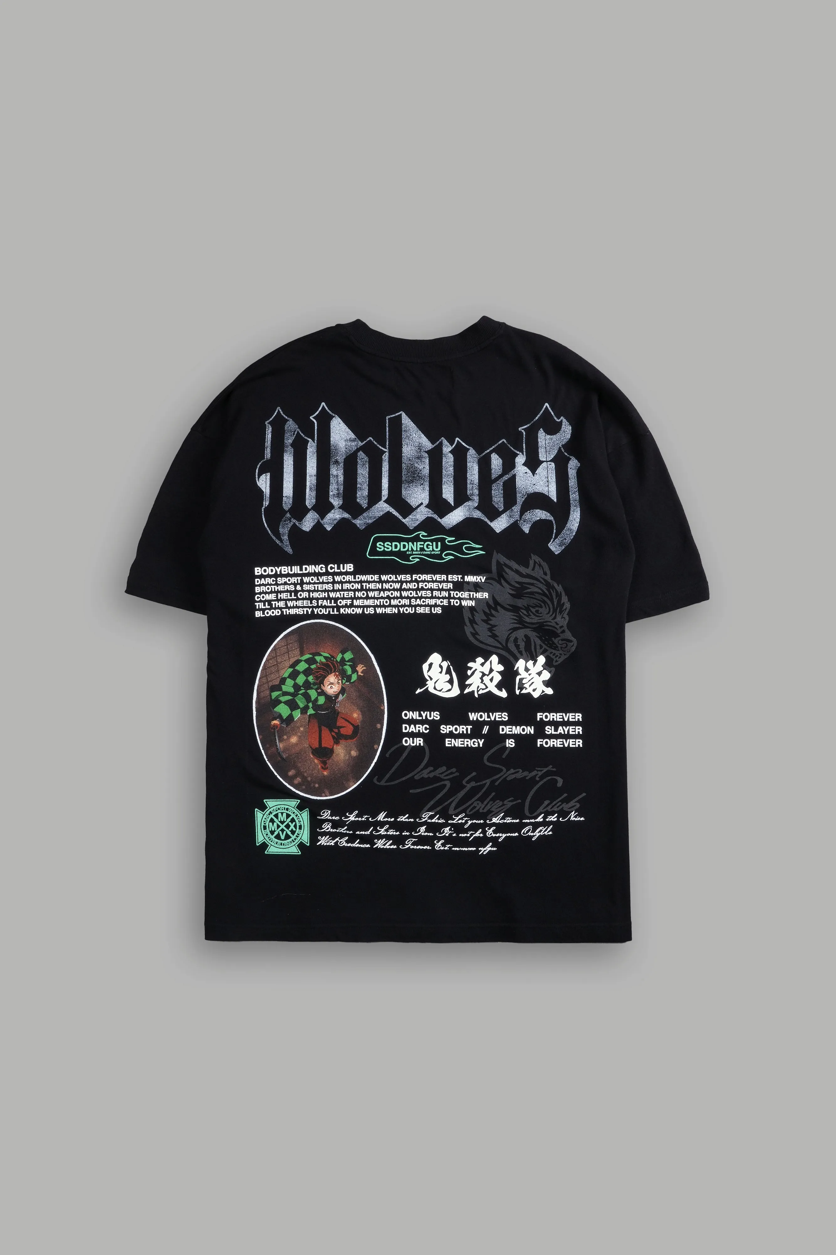 Falling "Premium" Oversized Tee in Black