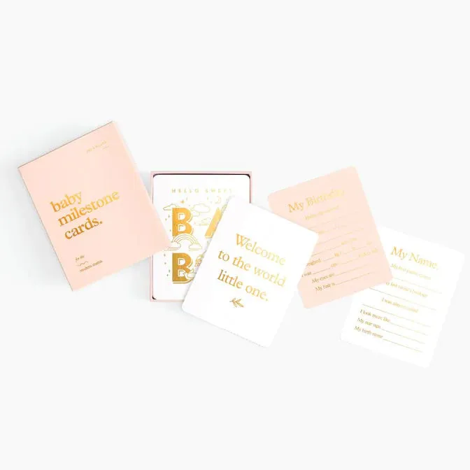 Fox & Fallow Baby Milestone Card Set CREAM