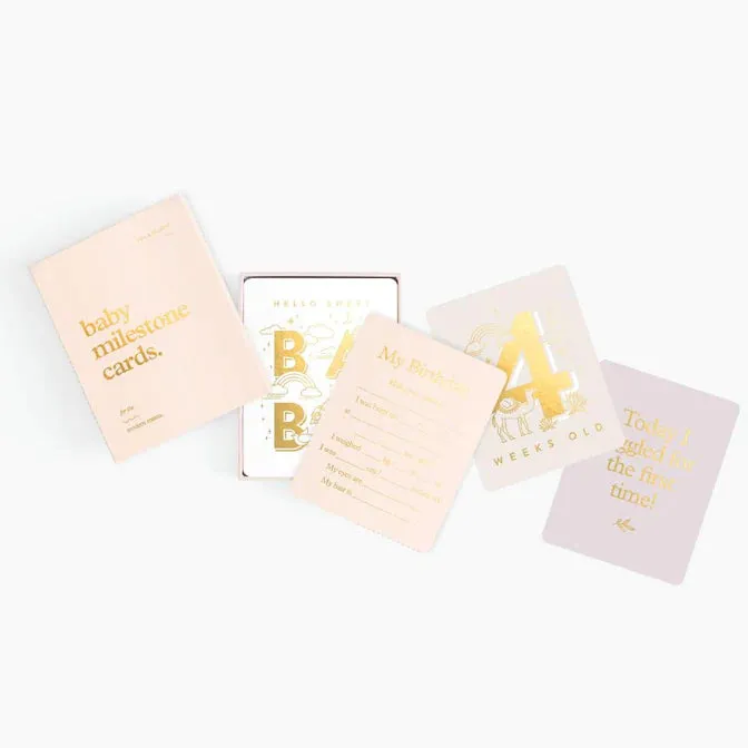 Fox & Fallow Baby Milestone Card Set CREAM