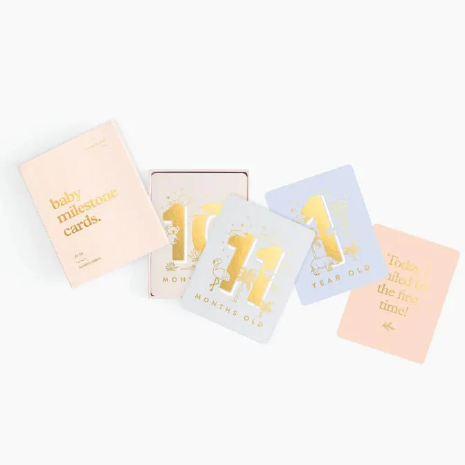Fox & Fallow Baby Milestone Card Set CREAM