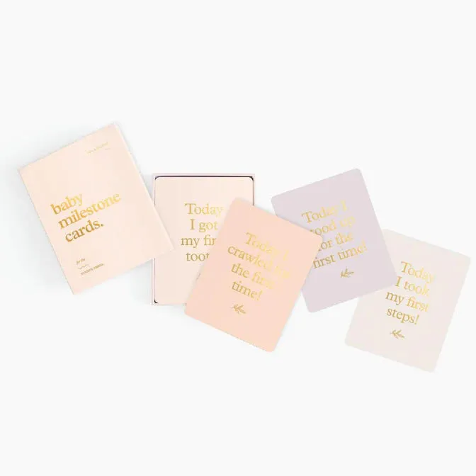 Fox & Fallow Baby Milestone Card Set CREAM