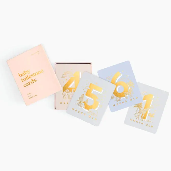 Fox & Fallow Baby Milestone Card Set CREAM