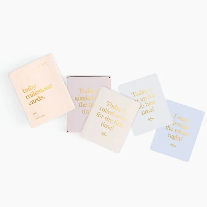 Fox & Fallow Baby Milestone Card Set CREAM
