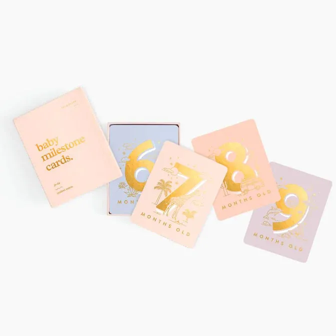 Fox & Fallow Baby Milestone Card Set CREAM