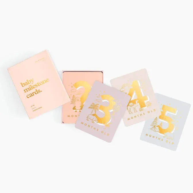 Fox & Fallow Baby Milestone Card Set CREAM