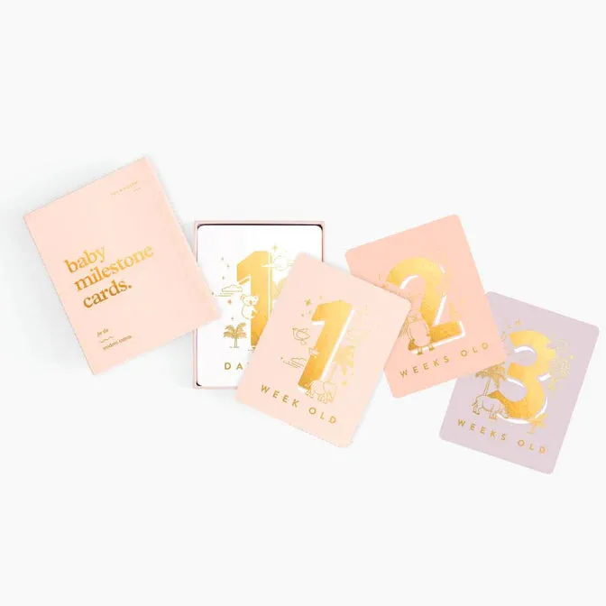 Fox & Fallow Baby Milestone Card Set CREAM