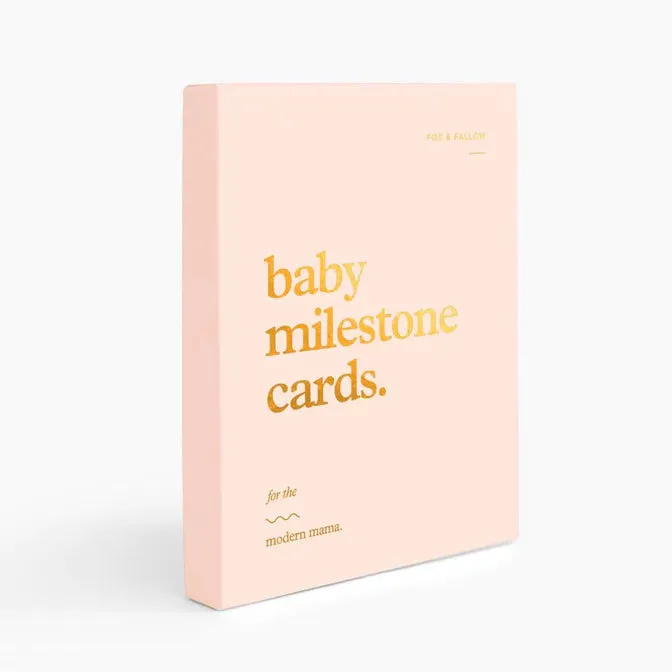 Fox & Fallow Baby Milestone Card Set CREAM