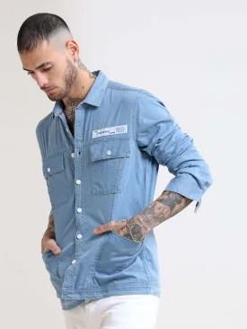 Genie Ice Blue Denim Overshirt