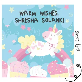 Gift Labels - Unicorn Love