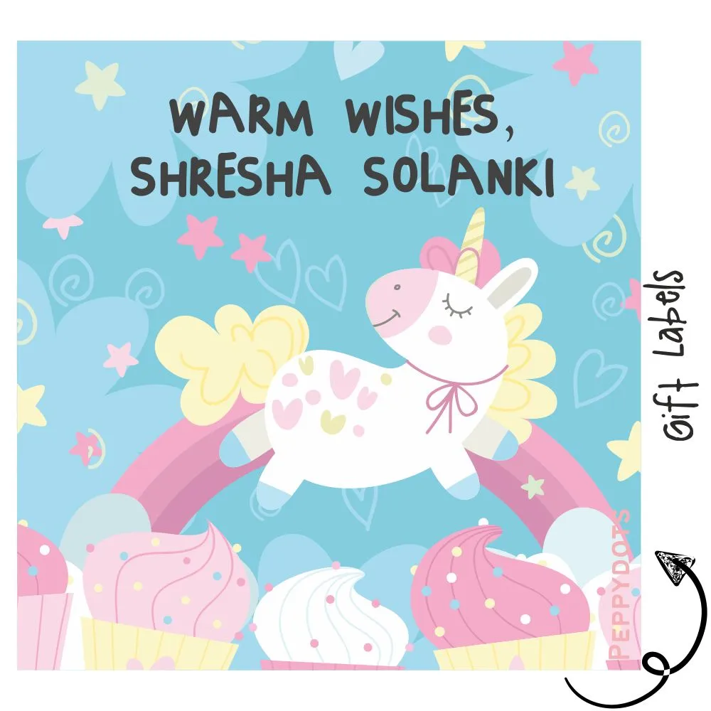 Gift Labels - Unicorn Love