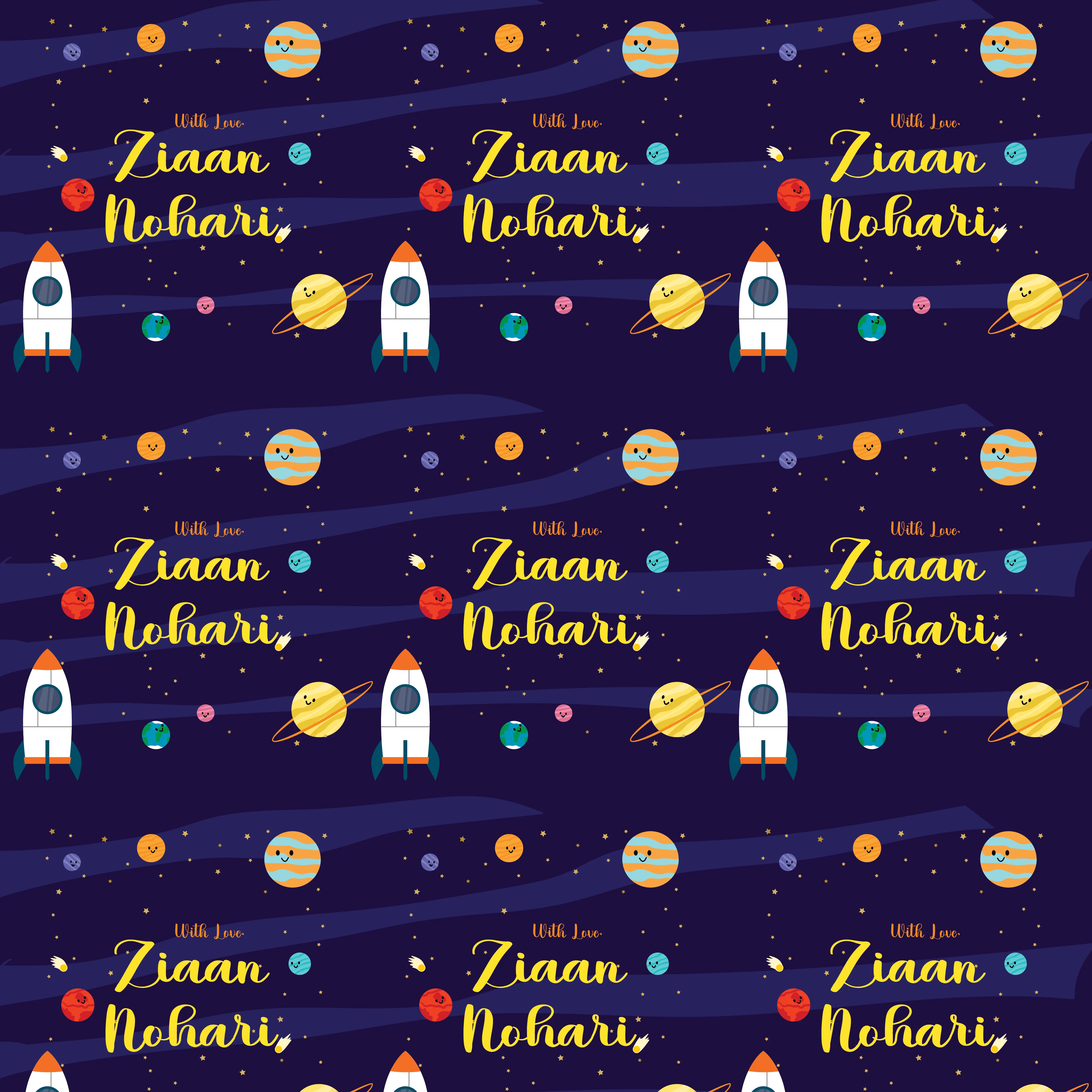 Gift Wrapping Paper  -Cosmic Cheers