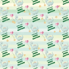 Gift Wrapping Paper  - Dino Dreams
