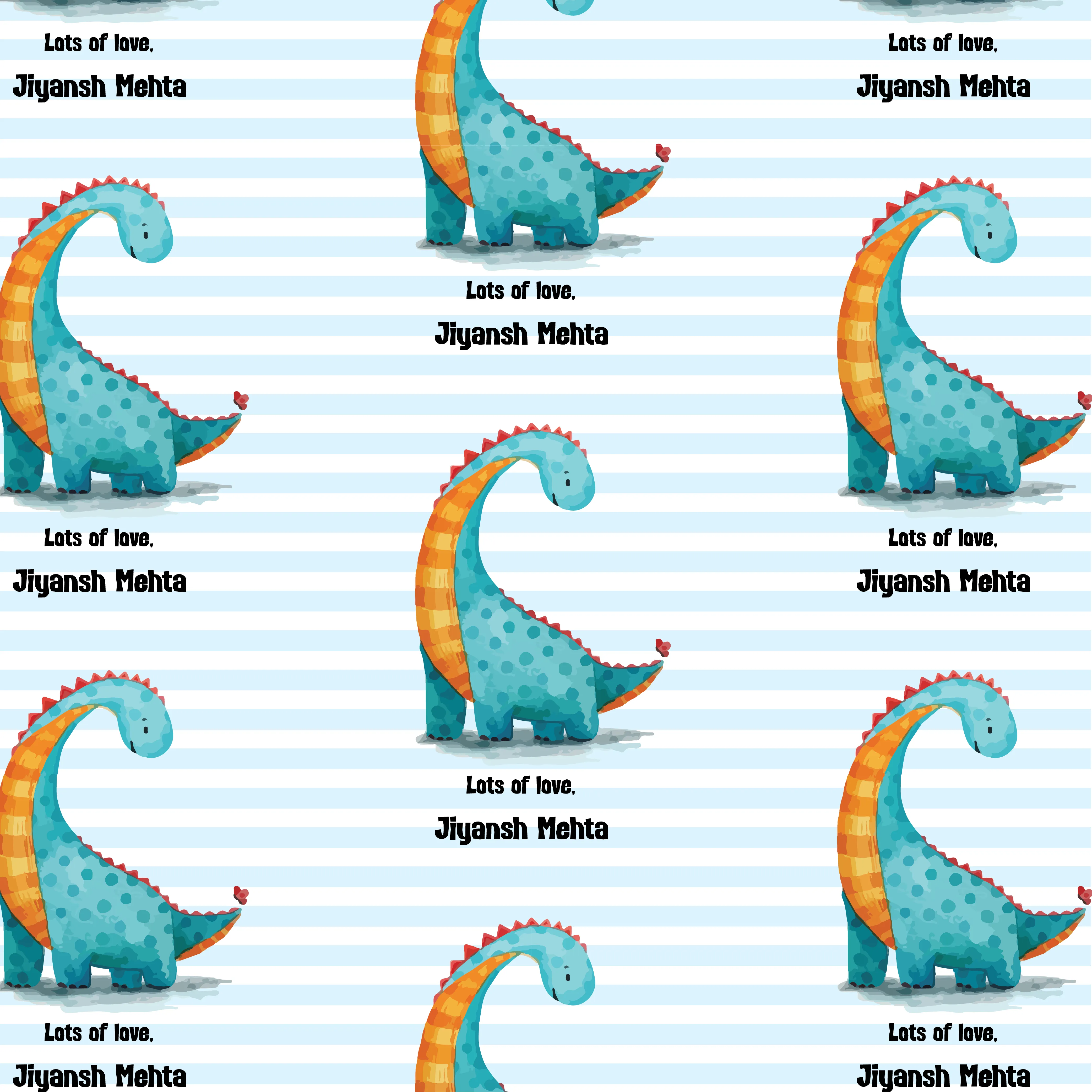 Gift Wrapping Paper  - Jurassic Joy