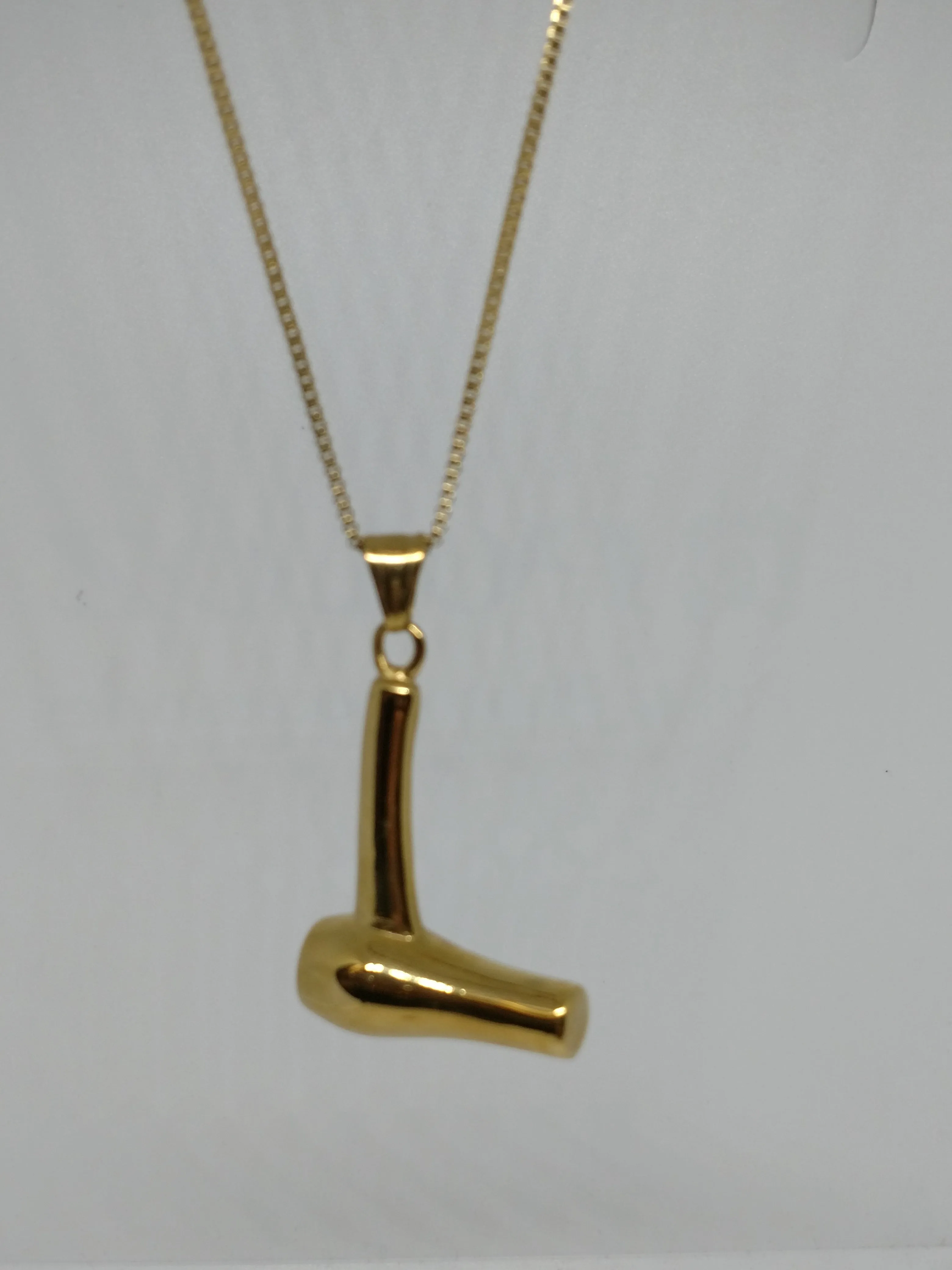 Gold plated Blowdry pendent