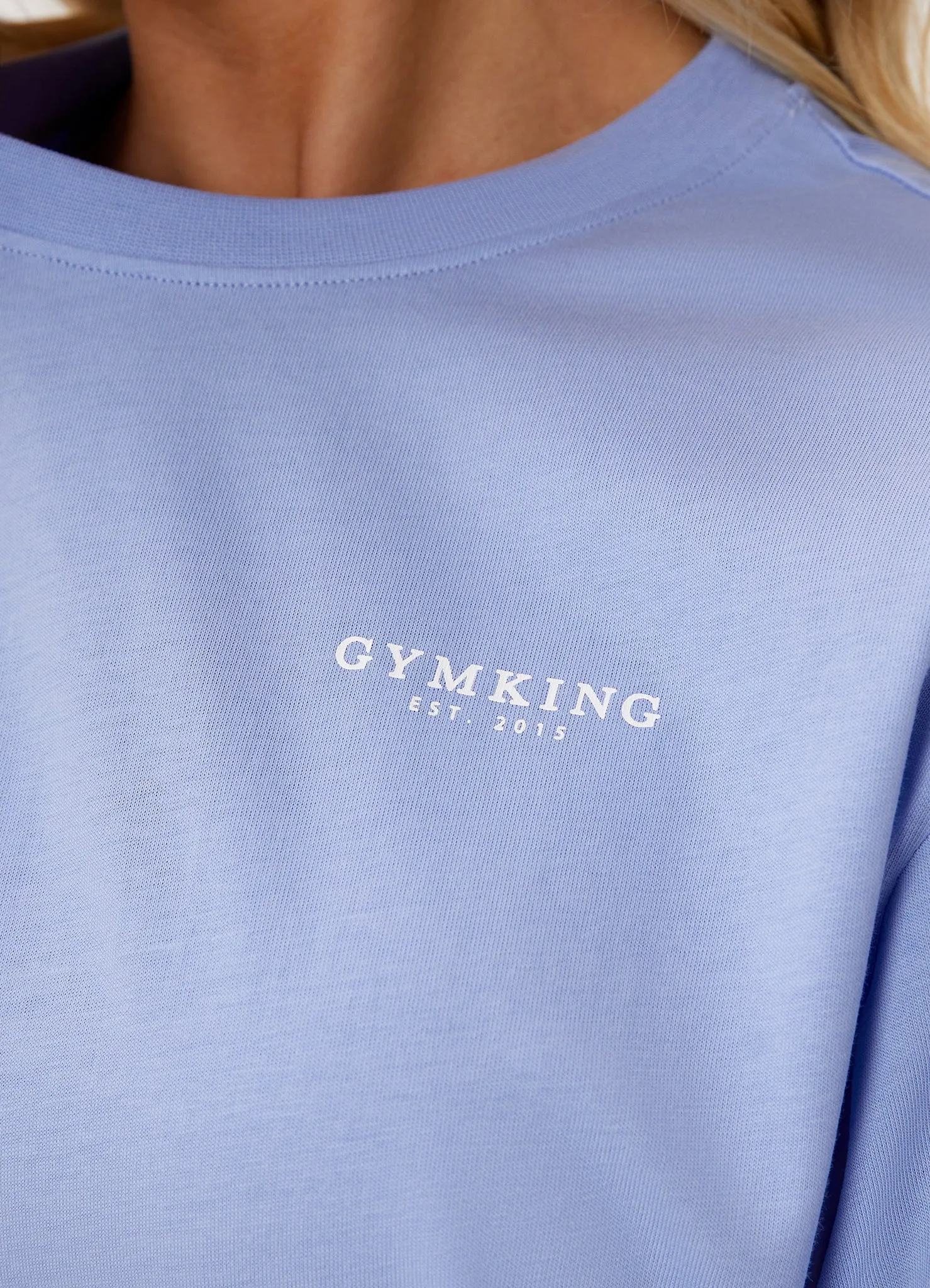 Gym King Established Boyfriend Tee - Cornflower Blue