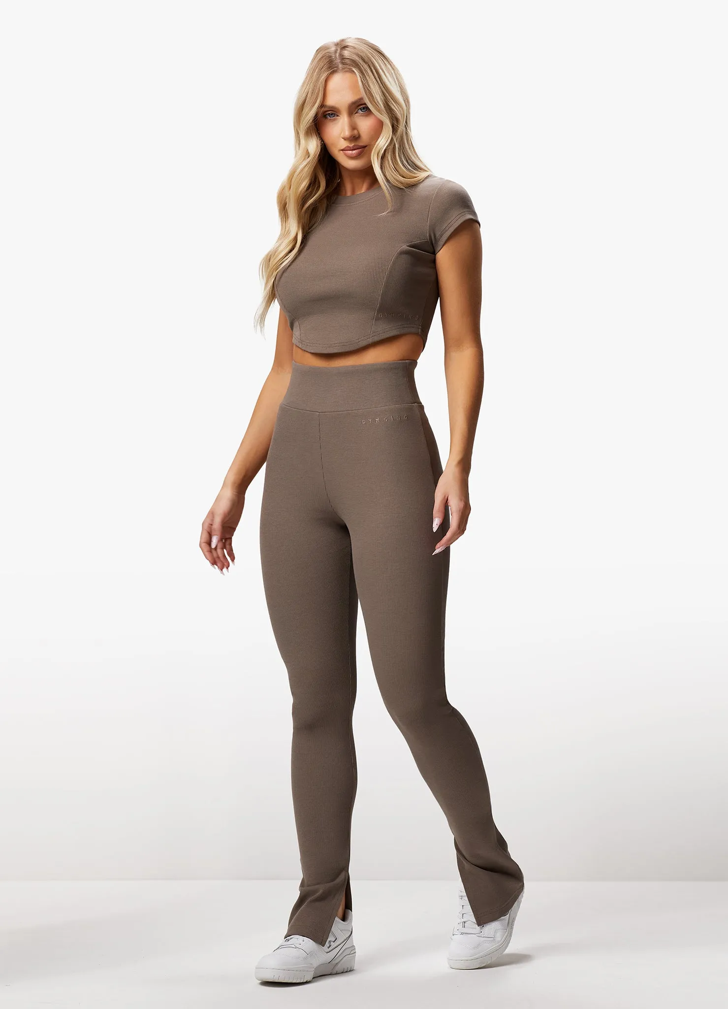 Gym King Refresh Contoured Rib Top - Deep Mink