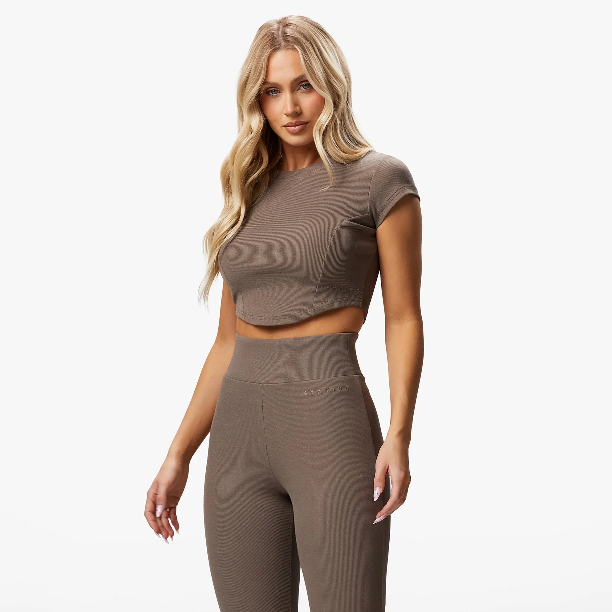Gym King Refresh Contoured Rib Top - Deep Mink