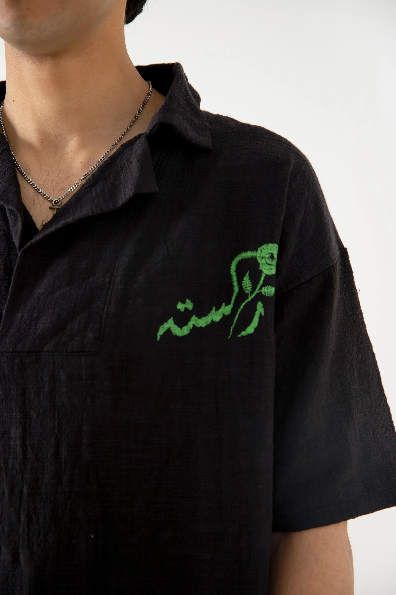 HANDWOVEN LOGO POLO