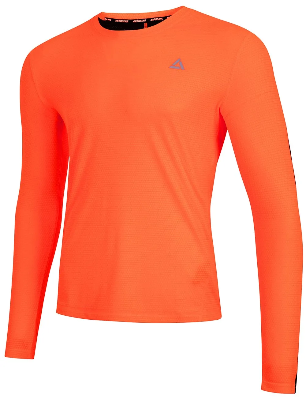 Herren Funktions Laufshirt Langarm Pro Line Orange-Schwarz Setprodukt