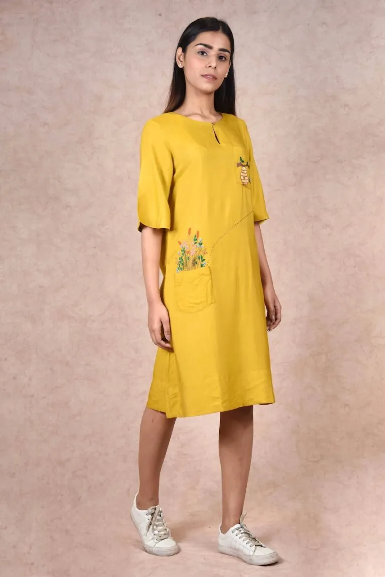 Homebound Silk Dress