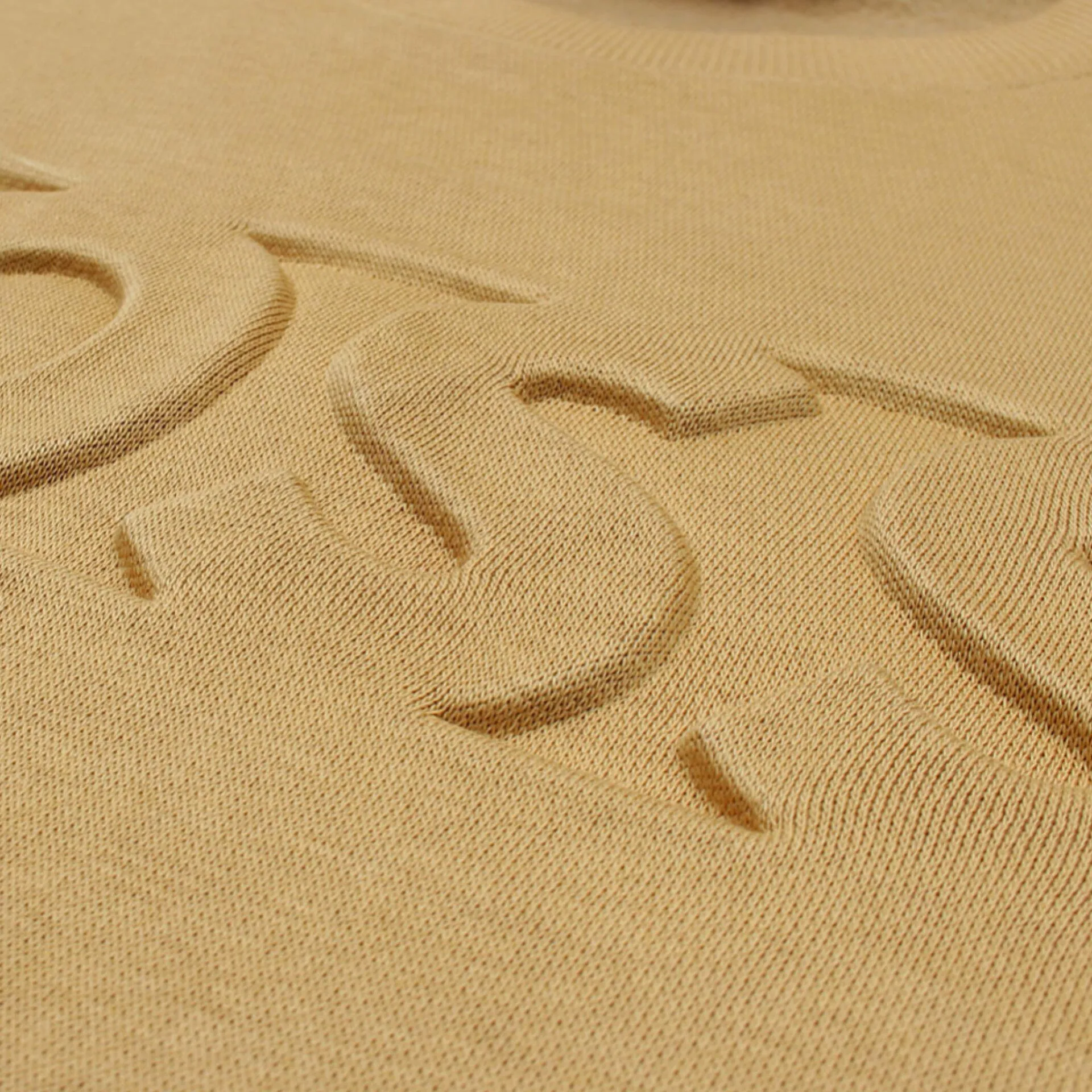 HU - Men 'Beige' Boss Embossed Logo Fleece Sweatshirt HU599