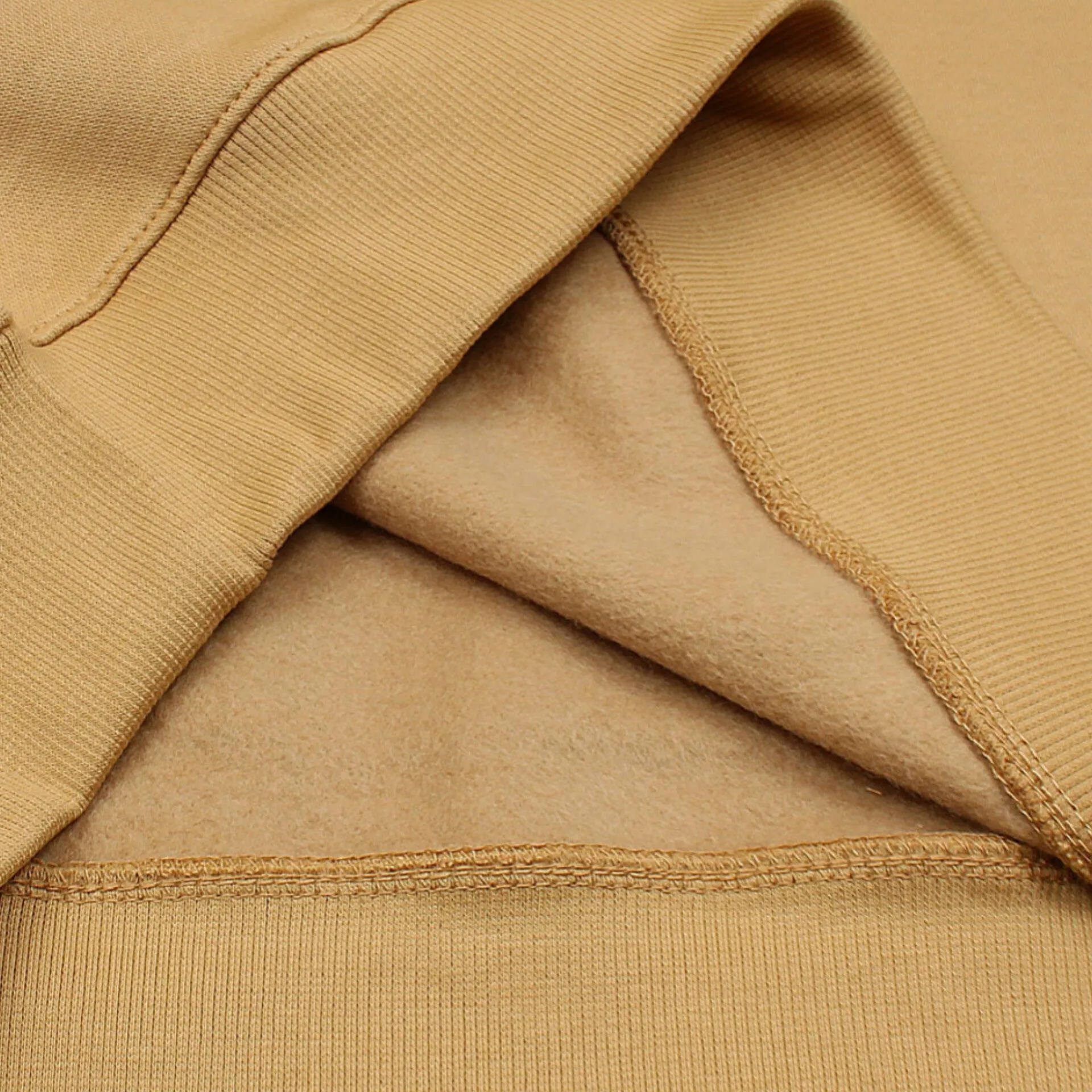 HU - Men 'Beige' Boss Embossed Logo Fleece Sweatshirt HU599