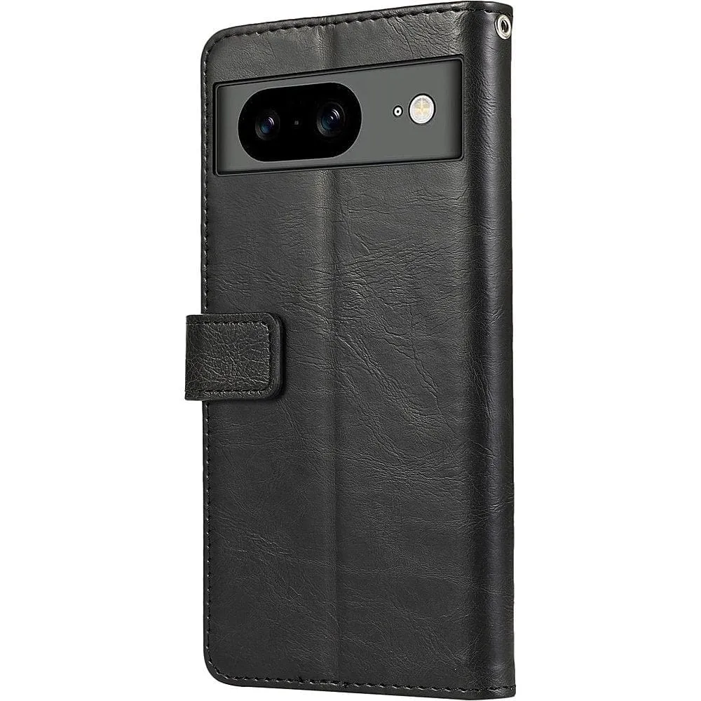 Indy Series Genuine Leather Folio Wallet Case - Google Pixel 8