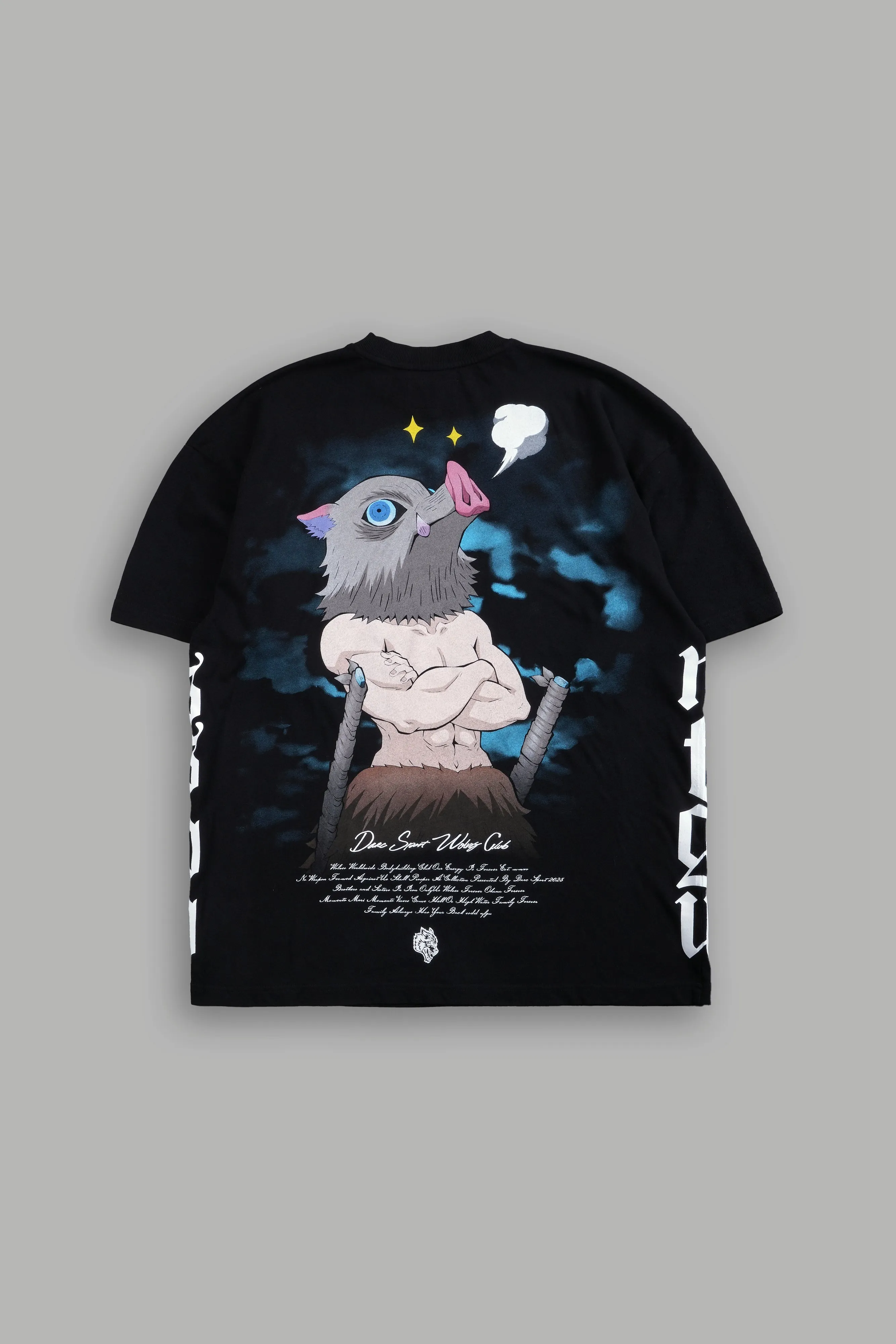 Inosuke "Side By Side" Series Premium Tee in Black